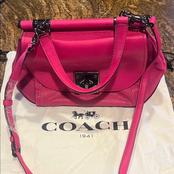 Coach Handbags - Coach Vibrant Pink Shoulder Bag